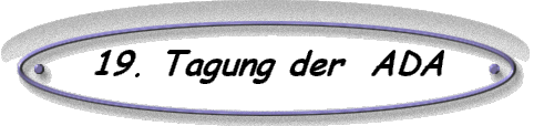 19. Tagung der  ADA